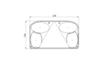 Rear lamp cover FRISTOM FT-088 KPCOF right