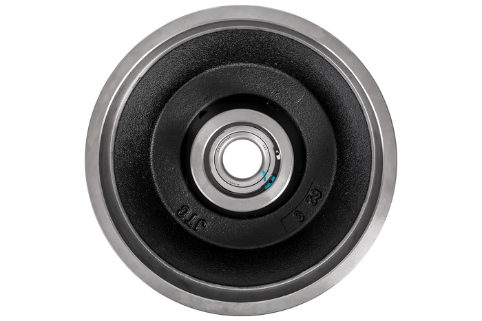 Brake drum for KNOTT with bearing for trailer axle 250x40 5x112 37mm