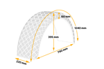 Trailer mudguard 15-16" DOMAR D29130 wheel arch 790/220mm