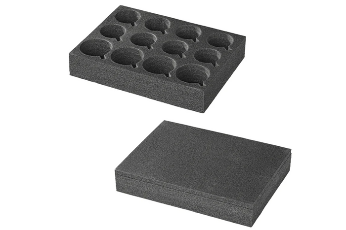 ProPlus 761472 Camper Cup and Glass Holder, Hard Foam, Holds 12 Cups