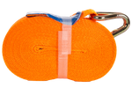 Set of four UNITRAILER 8m/25mm/1t orange transport belts with tensioner