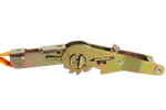 Set of four UNITRAILER 2m/25mm/1t orange transport belts with tensioner