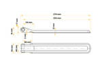 Side hinge with holder UNITRAILER BSCH 10-270+BSCHG 10-A complete trailer side mounting