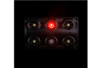 HORPOL LWD2157/CZ LED 900lm black interior car lamp with switch and red diode