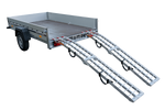 UNITRAILER ALR002 foldable ramps aluminum ramps for trailers 221cm 680kg with belt, set of 2