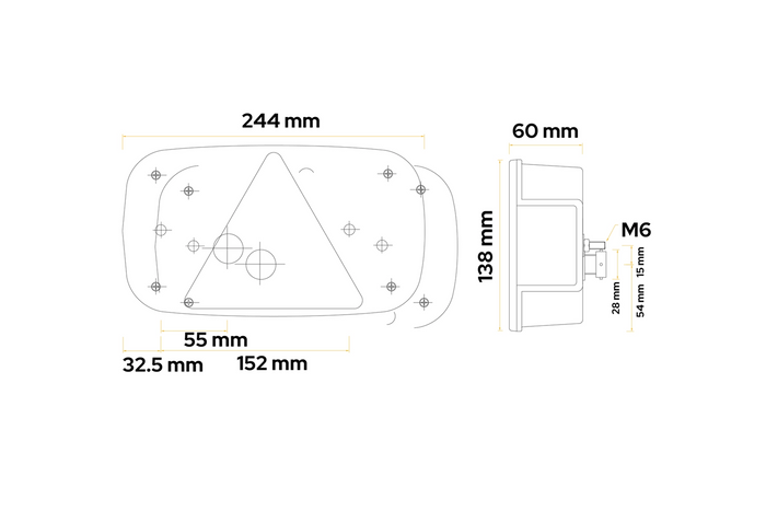 ASPÖCK Multipoint III rear light 8 functions right