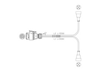 MANTES electrical installation, boat trailer harness, 5.5m, 13PIN plug, 2x5PIN bayonets