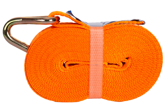 Set of four UNITRAILER 6m/25mm/1t orange transport belts with tensioner