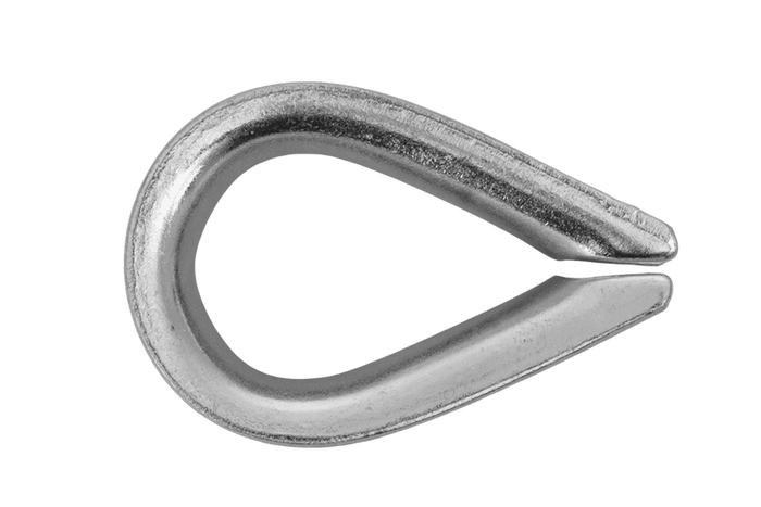 DROMET KU10 rope thimble steel cockle 10mm