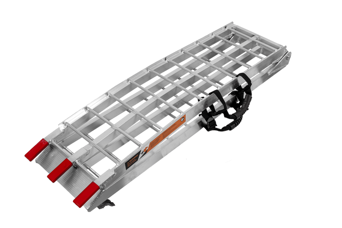 UNITRAILER ALR002 foldable ramp aluminum ramp for trailer 221cm 340kg with belt