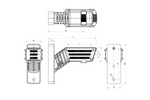 WAŚ 2550L W297.3.1 SPOT LED left marker lamp on a short arm