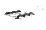 Fender for boat trailer 14" DOMAR D20430S wheel arch 930/255mm