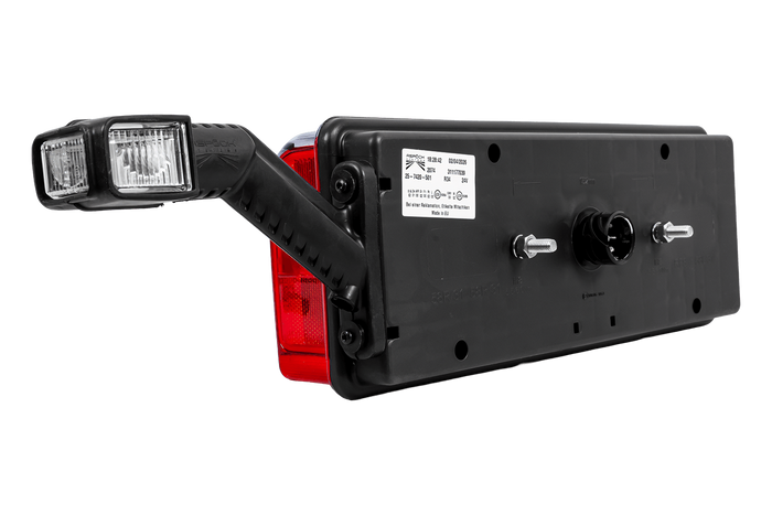 ASPÖCK EUROPOINT III LED bayonet tail light 7PIN ASS2 with horn 7 functions right