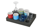 ProPlus 761472PM Camper Cup and Glass Holder, Soft Foam, Holds 12 Cups