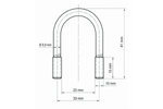 DROMET type B oval clamp M10 23×41mm